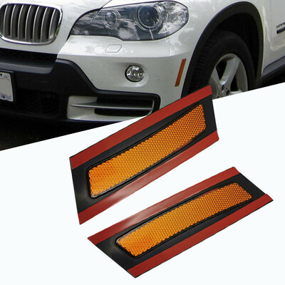 

1 Pair LR Front Bumper Reflector Side Marker Light For BMW 20072010 E70 X5