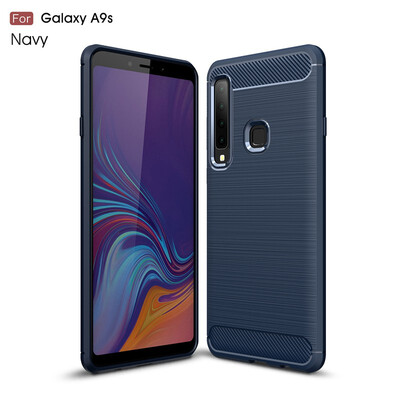

Goowiiz Phone Case For Samsung Galaxy A9 2018A9 Star Pro 2018A9s Fashion Slim Carbon Fiber TPU Soft Silicone Prevent falling