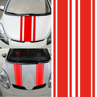 

1 Pair Car Hood Body PVC Stripe Reflective Cover Vinyl Sticker Decals Waterproof