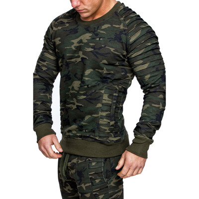 

Men Fashion Jumper T-Shirt Casual Round Neck Long Sleeve Slim Fit Tops Sz -3XL