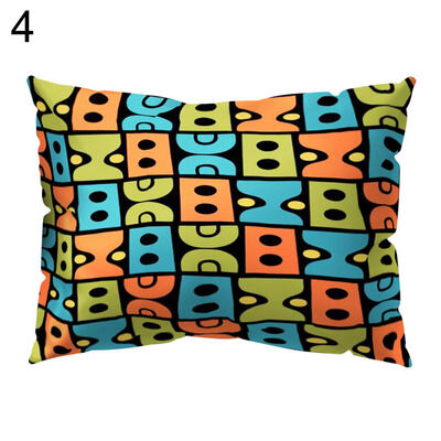 

Flower Rhombus Plaid Triangle Pillow Case Cushion Cover Sofa Bed Car Cafe Decor