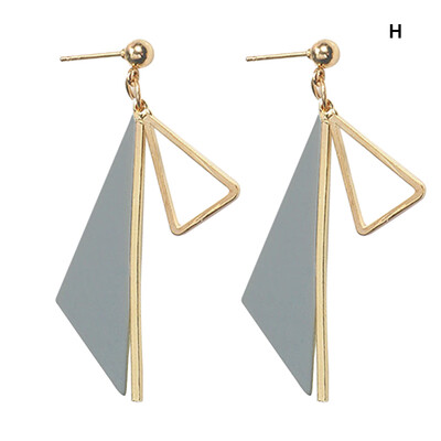 

2019 Women New Style Geometric Shape Trendy Earrings Personality Concise Casual High Quality Dangle Earrings