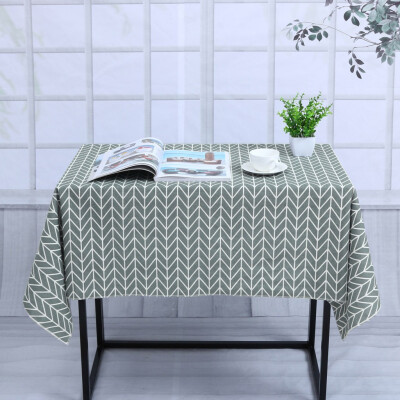 

Toponeto Table Cloth Plant Print High Quality Universal Tablecloth Decorative Linen Table