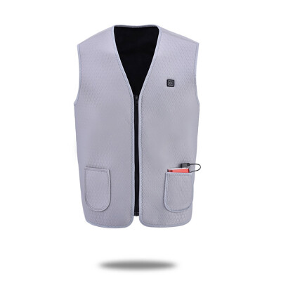 

Heated Vest Outdoor Women Men USB Infrared Heating Electric Flexible Zipper Slim Waistcoat Jacket Tops Warmer Underwear Winter