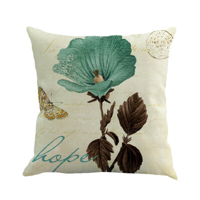 

Vintage Flower Style Pillow Case Bed Sofa Square Throw Cushion Cover Home Decor