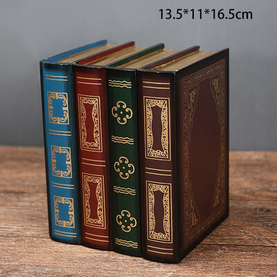 

Wood Vintage Decorative Fake Book Hiddien Secret Storage Box Book Shelf Gifts