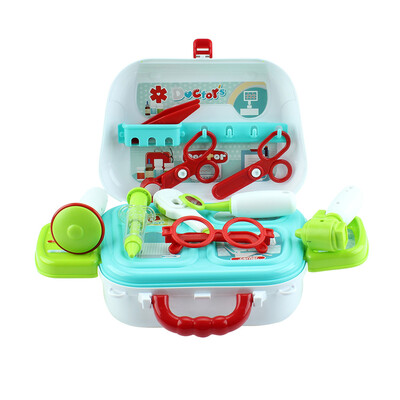 

Children Pretend Doctor Play Shoulder Bag Simulation Scissors Suitcase Kids Plastic Toy Set