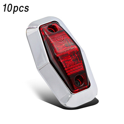 

10pcs Car Truck Side Marker Indicators Lights 12V 2 LED Lamp 6000K Waterproof US