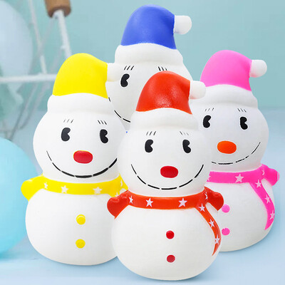 

YIWULA4PC Decompression Toy Christmas Snowman Slow Rising Toy For Kids Boy Girl Gift