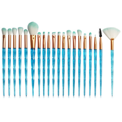 

20Pcs Diamond Makeup Brushes Set Cosmetic Powder Foundation Eye Shadow Lip Eyebrow Colorful Professional Makeup Brush Kit