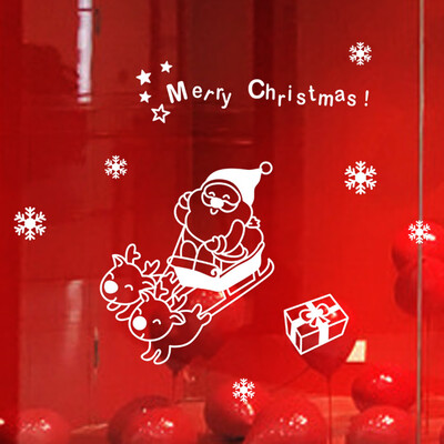 

Tailored New Year 2017 Merry Christmas Wall Sticker Home Shop Windows Decals Decor