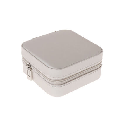 

Portable Jewelry Display Box Exquisite Zipper Jewelry Storage Organizer Women Travel Cosmetic Case