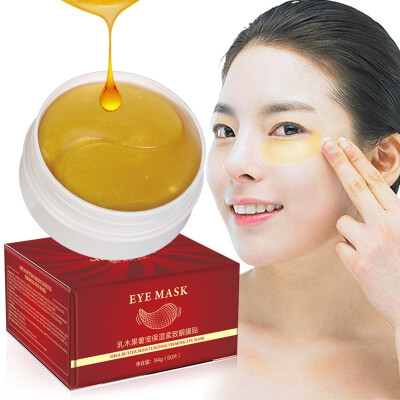 

Gold Collagen Eye Mask Shea Butter Moisturizing Firming Face Care Sleep Mask Eye Patches Anti Dark Circles Skin Care