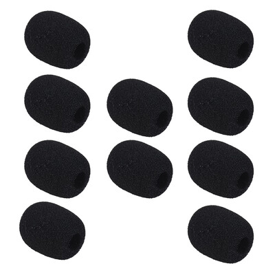 

Andoer Mini Lapel Headset Microphone Windscreen Mic Foam Cover Black 10-Pack