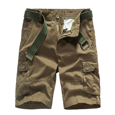 

Gobestart Mens Fashion Casual Cotton Pocket Solid Outdoors Work Trouser Cargo Short Pants