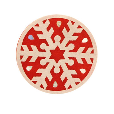 

Household Christmas Decoration Cute Cartoon Shape Pattern Coaster Heat Insulation Coffee Mats Coasters