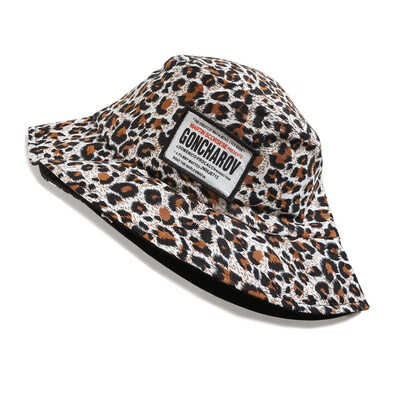 

Fashion Summer Kids Leopard Letter Fisherman Hats Kid Beach Cap Photography Props Children Hat