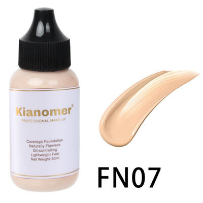 

Kianomer Liquid Foundation Moisturizing Cover Scars Acne Marks Freckles Pores Liquid Concealer