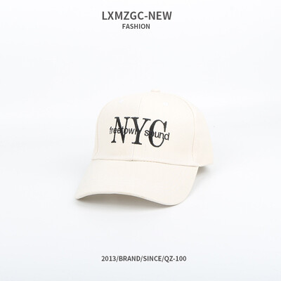 

2019 new hat womens 100-style baseball cap letter embroidery eaves hat simple cap manufacturer custom
