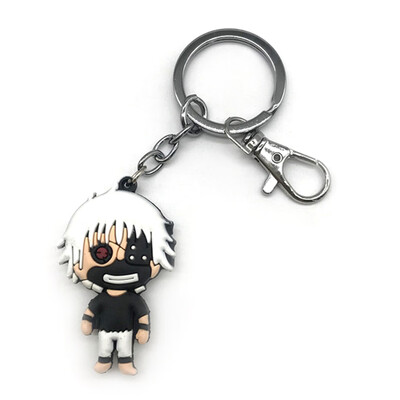 

CAR-TOBBY Anime Tokyo Ghoul Ken Kaneki Anime Keychain Car Key Chain Holder Keyring Friend Graduation Chirstmas Day Gift