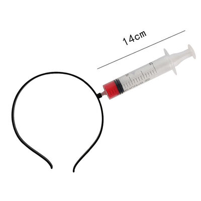 

New Halloween Party Cosplay Tricky Props With Scissors Blood Decor Hammer Headwear Head Band