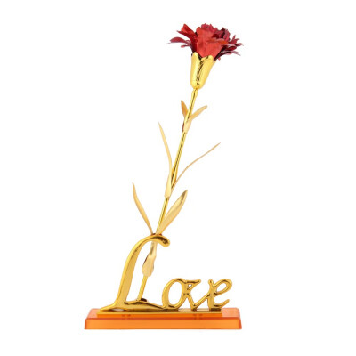 

Artificial Flowers 24K Foil Gold Plated Long Stem Rose Flower Fake Flowers Anniversary Birthday Gift Valentines Day Gift