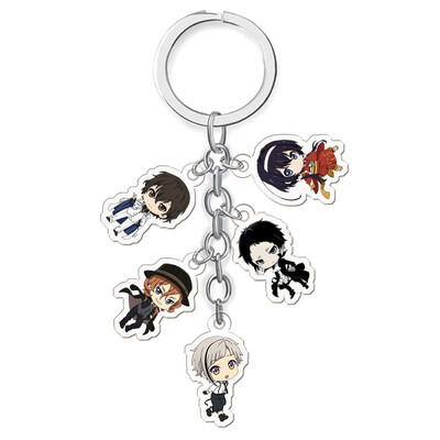 

Anime Bungo Stray Dogs Atsushi Dazai Akutagawa Chuya Rabbit Acrylic Keyring Keychain