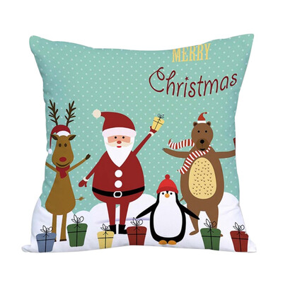 

Christmas Throw Pillow Case Home Living Room Sofa Merry Christmas Decorative Cushions Covers Pillowcase