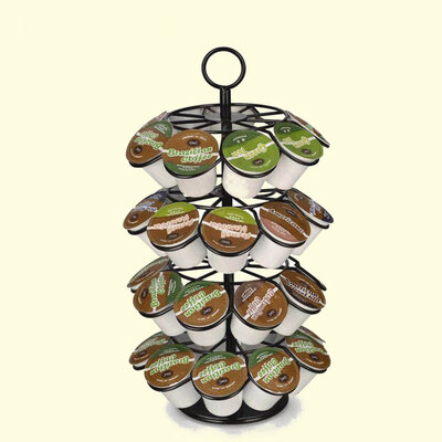 

Dropship Rotary Capsule Tower Stand Practical Coffee Capsules Holder Rack Coffee Pod Holder For Nespresso Dolce Gusto K-Cup