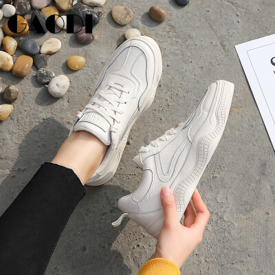 

Gao Di gaodi Korean version of the wild network Hongzhi smoked mountain this style cowhide thick bottom tie sports shoes womens meters 37