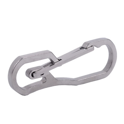 

Multi-function Stainless Steel Survival Tool Hook Keychain Cutting Outdoor Tools Hanging Buckle Keyring Camping Hiking Tools
