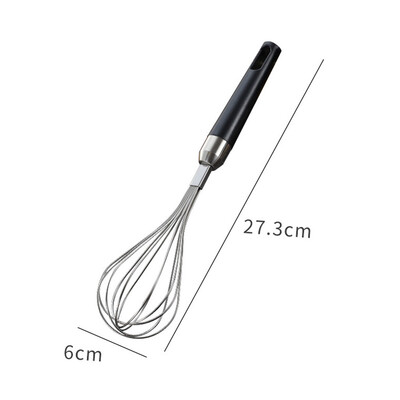 

Toponeto Portable Handle Whisk Stainless steel Kitchen Mixer Balloon Wire Egg Beater Tool