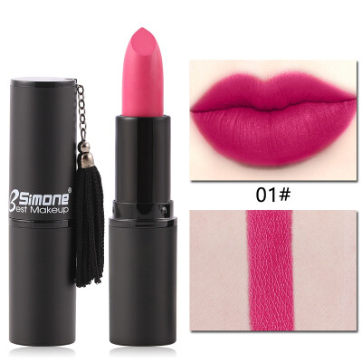 

8 Colors Velvet Smooth Lip Stick Pencil Makeup Matte Lipstick Moisturizer Lip Tint Pigment Tassel Gloss