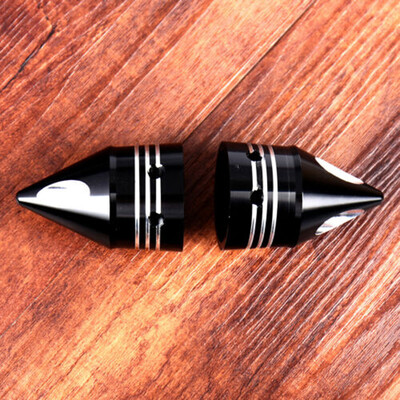 

Silver Aluminum Edge Cut Axle Nut Cover Bolt Kit For Sportster  883 1200 Model