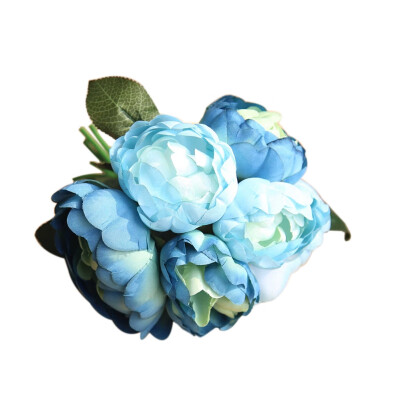 

Artificial Peony Bouquet Silk Flower Bridal Hydrangea Cheap Fake Flowers For Home Wedding Decoration