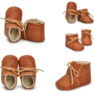 

USA Newborn Baby Girls Soft Sole Crib Shoes Warm Boots Anti-slip Sneakers 0-18M