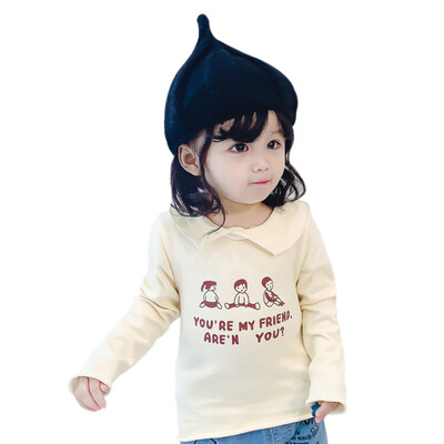 

Autumn Baby Girl T-Shirts Cute Long Sleeve Cartoon Letters Printed T-Shirts Kids Tops Shirts Casual Blouse