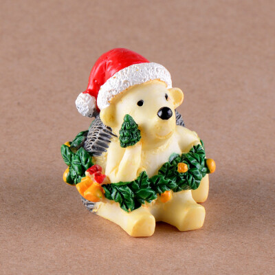 

Gobestart Resin Miniature Christmas Animals DIY Craft Accessory Home Garden Decoration