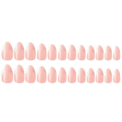 

Fake Nails Tips 24pcs 12 Different Size Natural Short False Nails Tips Full Cover Acrylic Artificial Nails for Nail Salons & DIY N