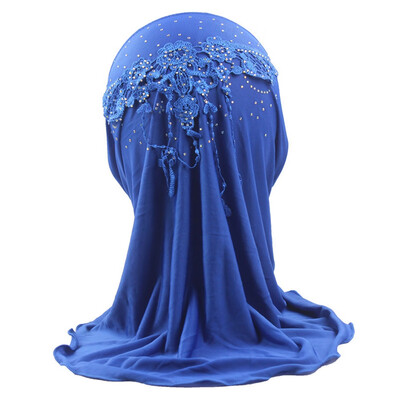 

Fashion Kids Girls Rhinestone Muslim Hijab Islamic Arab Scarf Headscarf Shawl