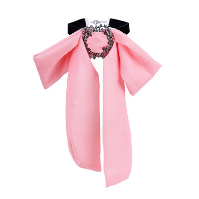 

1 Pcs Fashion Fake Collar Bowtie Blouse Cloth Women Long Necklace