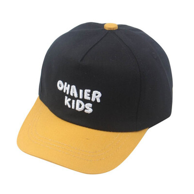 

Boys Girls Children Caps Hats Child Adjustable Sun Protection Letters Print Patchwork Casual Visors Fashion Handsome Hat