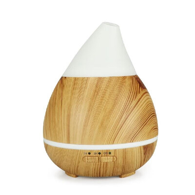 

250ml Ultrasound Aroma Diffuser Household Humidifier Water Type Wood Grain Bedroom Essential Oil Aromatherapy Machine YX095 Light