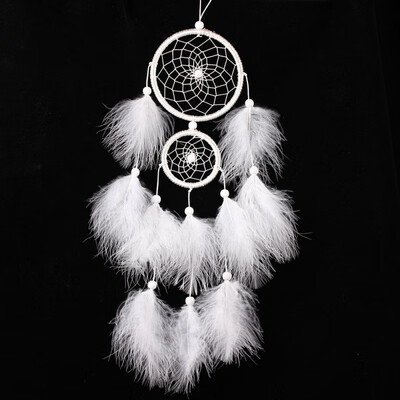 

Handmade Dream Catcher Circular With feathers Hanging Decoration Craft Gift