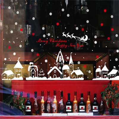 

Tailored Merry Christmas Wall Art Removable Home Window Wall Stickers Decal Decor