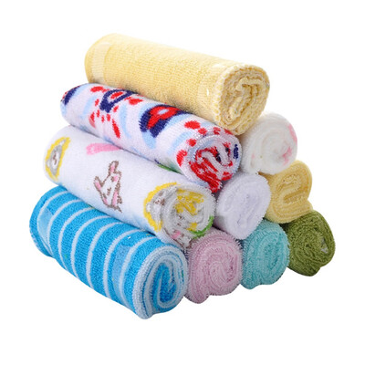 

8 Pcs\Lot Soft Cotton Baby Feeding Towel Washcloth Bathing Feeding Wipe Cloth Handkerchief