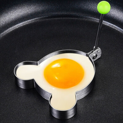 

Stainless Steel Fried Egg Mold With Non-Stick Convenient Handle Egg Ring Egg Shaper Mold Pancake Cooking Kitchen Tools