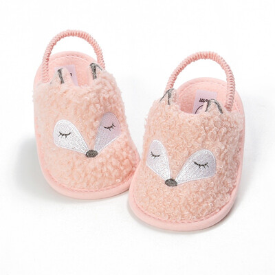 

2019 Baby Girl Cute Plush Soft Slide Slip On Flat Sandal Slipper Casual Infant Crib Shoes