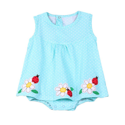 

0-18M Summer High Quality New Baby Girl Clothes 2018 Baby Girls One-piece Dress Newborn Baby Clothes Infant Cotton Jumpsuits
