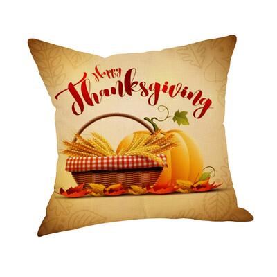 

Tailored Thanksgiving Pillow Cover Thankful Sentiment Pillowcases Embroidered